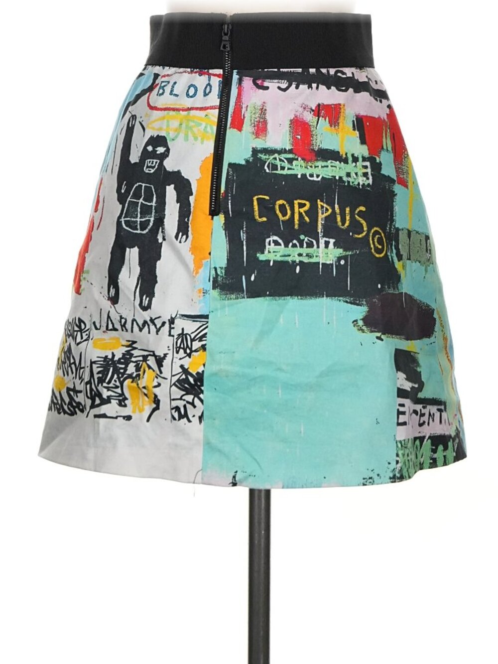 ALICE + OLIVIA X BASQUIAT Riley Skirt COLORFUL LIMITED EDITION EXTREMELY RARE - Picture 2 of 4